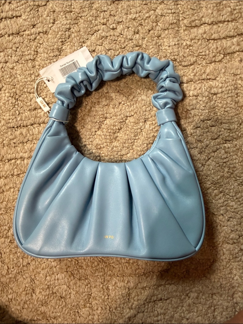 JW PEI Gabbi Ruched Hobo Handbag -Ice